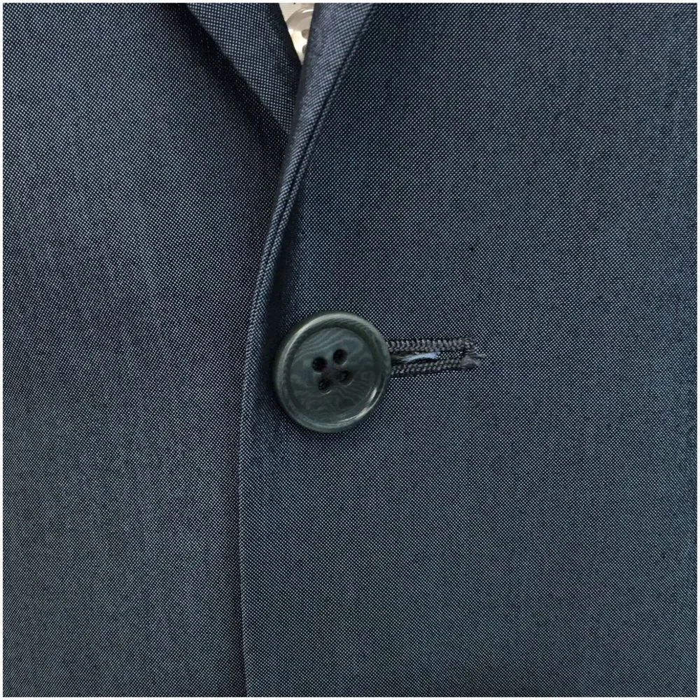 JOHN VARVATOS Mens Blazer Sport Coat Casual Jacket Size 38R Two Button Blue Suit
